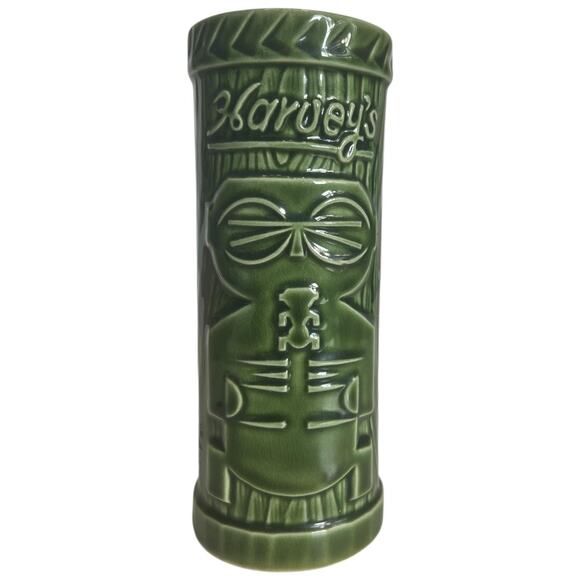 Vintage Other - Vintage Harvey's Lake Tahoe "Sneaky Tiki" Green Ceramic Drink Mug Cup